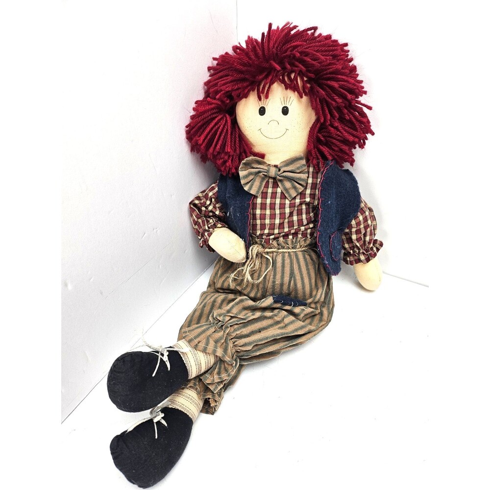 Vintage 90's Rustic Raggedy Andy Doll Preowned Unbranded